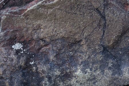 the texture and background of dark prehistoric stone.