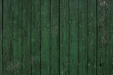 Texture and background old wood painted green paint.の写真素材
