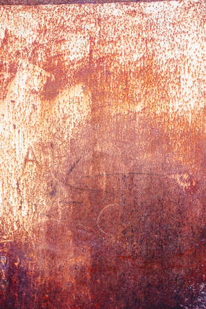 Rust texture iron orange with dents and irregularitiesの写真素材