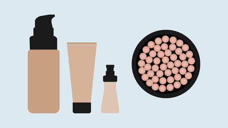 Concealer products for make upのイラスト素材