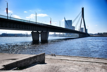 Vansu Bridge in Riga
