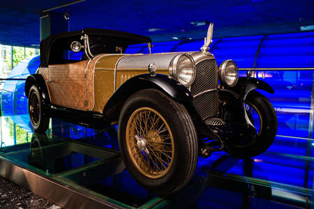 1927 Avions Voisin C 11 Cabriolet - Retro car stands in an exhibition at museumのeditorial素材
