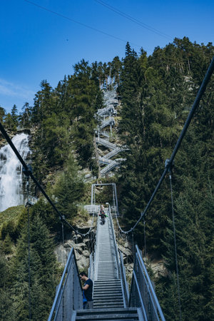 Bridge in the Austrian mountains