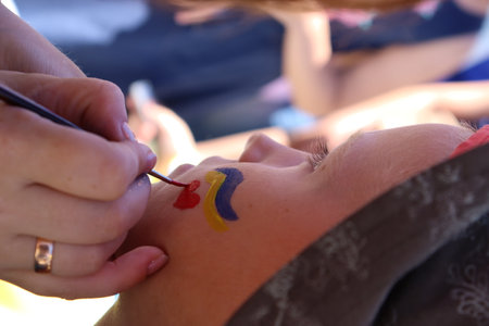Schwabisch Gmund, Germany - July 2, 2022 Protesting on the street in the city of Schwabisch Gmundのeditorial素材