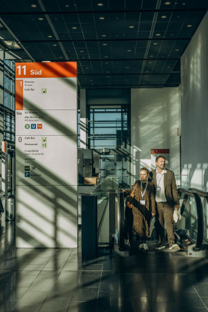 Frankfurt, Germany - October 11, 2023: Explore German industrial prowess at the premier trade show....