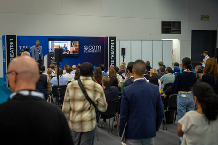 Frankfurt, Germany - October 11, 2023: Explore German industrial prowess at the premier trade show....