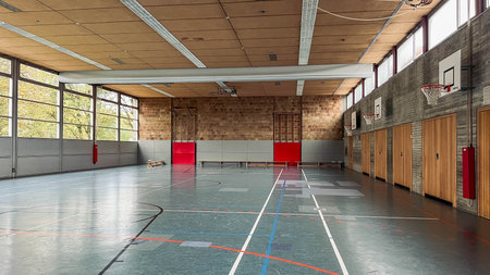 gymnasium at a German schoolの写真素材