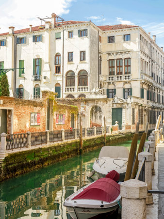 Venice, Italy - april 2,2023: Venice Grand Canal, tourists riding gondolasのeditorial素材