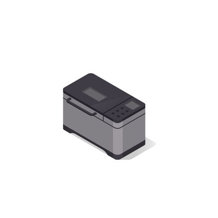A modern home bread maker. Isometric illustrationのイラスト素材