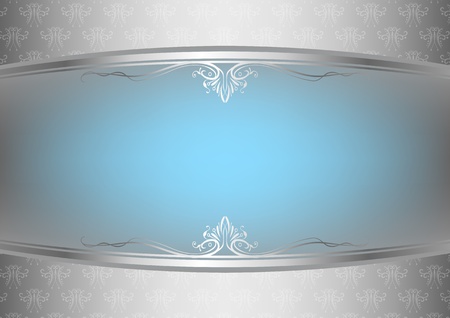abstract background  with floral pattern and labelのイラスト素材