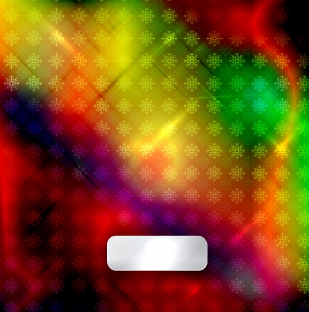 Abstract  glossy Christmas background with snowflake pattern and silver labelのイラスト素材