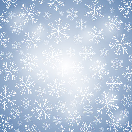 Winter background with falling snowflakes.のイラスト素材