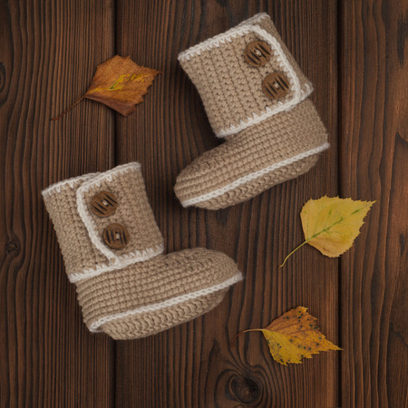 Handmade gift for winter, knitted booties for cold day, make warm
