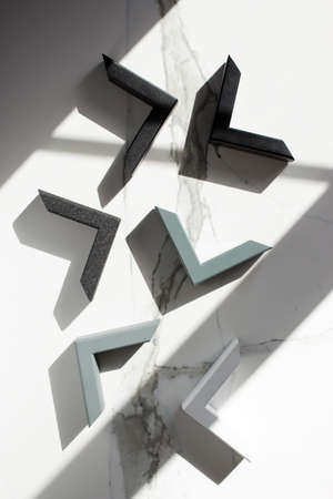Samples of metal corners - a set of metal structures for the manufacture of furniture, tables,...