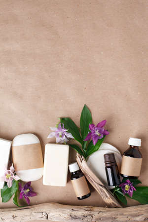 Pregnancy motherhood perenthood concept, Three pairs of baby booties on pink background, baby shower, first birthday party banner, handmade socks, daycare, kindergarten, day nurseryの写真素材