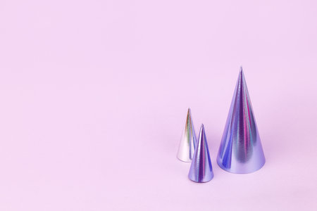 Futuristic modern abstract happy New Year 2022, Merry Chrstmas concept. Pine tree from hologram...