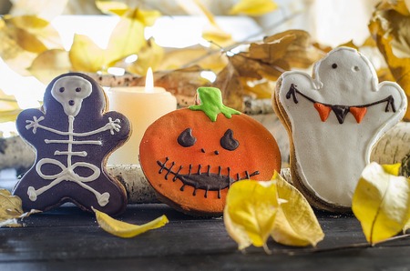 ugly cookies for the autumn holiday halloween