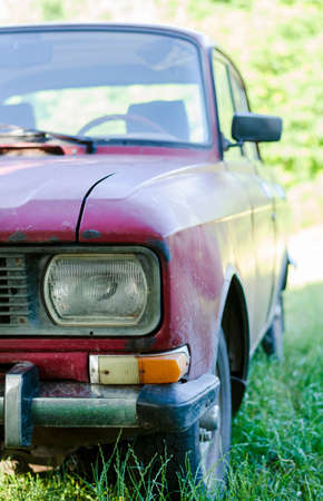 Part of an old Soviet retro carの写真素材