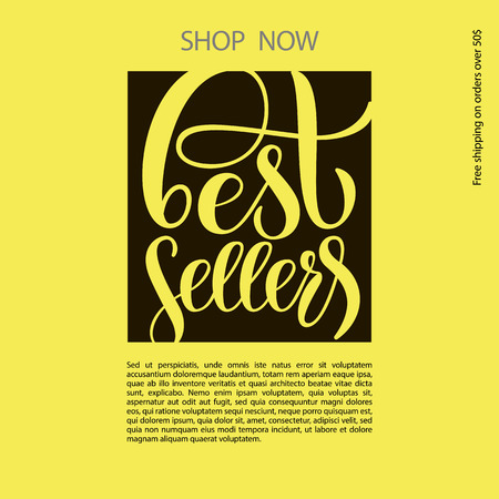 Hand sketched lettering typography for webpage, internet site of women clothes, flowers, souvenirs, accessories, shoes. Illustration EPS 10 for blog icon. Promotional banner for market, store, catalogのイラスト素材