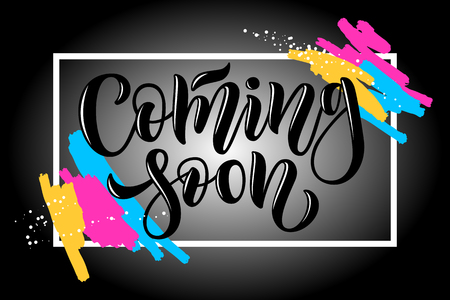 Hand drawn vector calligraphy text poster for promotion, new collection, women internet website. Concept of advertising for girl shop of clothes, accessories, shoes, watches, bags, souvenirs, flowersのイラスト素材
