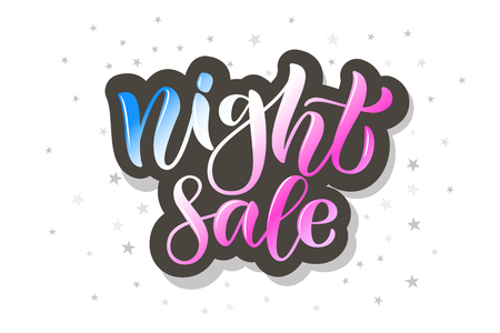 Hand drawn promotional design for banner on website, clothes store. Drawn art sign. Art illustration of logotype for sale, give away, discount,sell out, clearance, closeout, fashion, souvenir, shopのイラスト素材