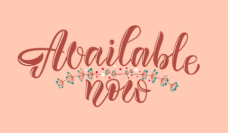 Hand sketched lettering typography for webpage, internet site of women clothes, flowers, souvenirs, accessories, shoes. Illustration EPS 10 for blog icon. Promotional banner for market, store, catalogのイラスト素材