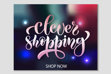Hand sketched lettering typography for webpage, internet site of women clothes, flowers, souvenirs, accessories, shoes. Illustration EPS 10 for blog icon. Promotional banner for market, store, catalogのイラスト素材