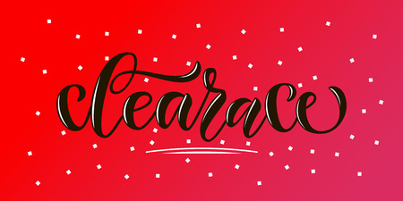 Hand drawn promotional design for banner on website, clothes store. Drawn art sign. Art illustration of logotype for sale, give away, discount,sell out, clearance, closeout, fashion, souvenir, shopのイラスト素材