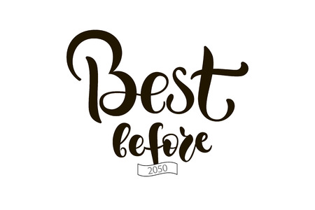 Calligraphy text for t-shirt women design, feminine internet shop. Curve lettering for original collection, fashion brand. Hand sketched banner, print or decor for souvenir goods, phone case, labelのイラスト素材