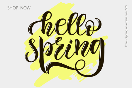 Hand drawn vector typography lettering poster for label, magazine, blogger, ad, shop, calligraphy logotype, text souvenir, clothes line, fashion, blogging, advertisement, greeting card, motivation.のイラスト素材