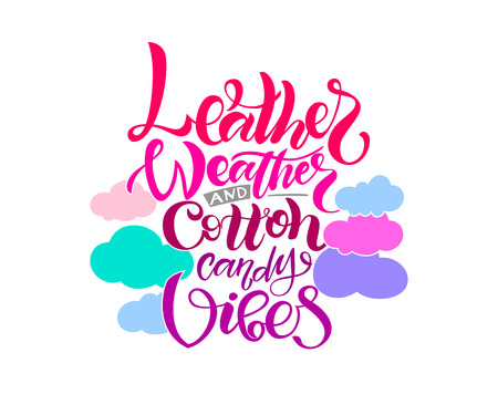Calligraphy text for t-shirt women design, feminine internet shop. Curve lettering for original collection, fashion brand. Hand sketched banner, print or decor for souvenir goods, phone case, labelのイラスト素材