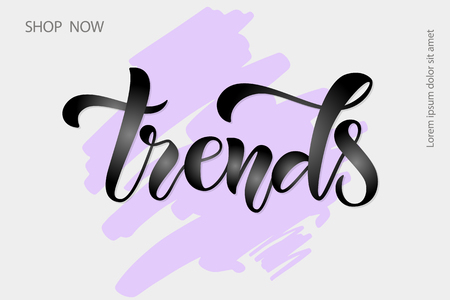 Sketched vector typography text as label online website. Promotion banner for blogger, girl clothes, souvenir, shoes, accessories internet shop. Feminine illustration, email card, marketing designのイラスト素材
