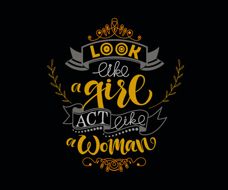 Calligraphy text for t-shirt women design, feminine internet shop. Curve lettering for original collection, fashion brand. Hand sketched banner, print or decor for souvenir goods, phone case, labelのイラスト素材