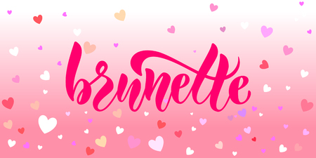Calligraphy text for t-shirt women design, feminine internet shop. Curve lettering for original collection, fashion brand. Hand sketched banner, print or decor for souvenir goods, phone case, labelのイラスト素材