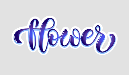 Vector calligraphy lettering for online website, web page, internet site, blog icon. illustration EPS 10. Drawn art sign, print, card for shop, catalog, print, label, logotype, email template, bookletのイラスト素材