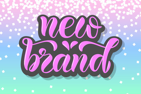 Drawn art vector calligraphy logotype for women internet site of clothes, blog icon, advertisement of promotion, modern concept for poster, card, design,template for girlie beauty web page,email offerのイラスト素材