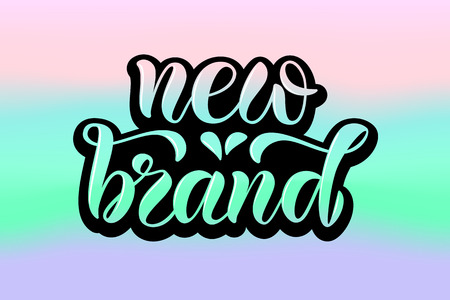 Drawn art vector calligraphy logotype for women internet site of clothes, blog icon, advertisement of promotion, modern concept for poster, card, design,template for girlie beauty web page,email offerのイラスト素材