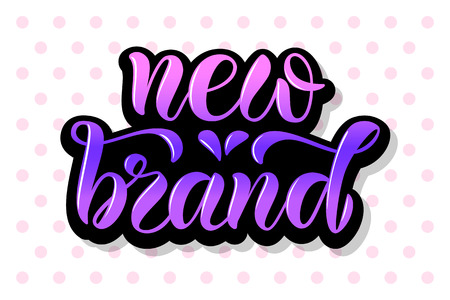 Drawn art vector calligraphy logotype for women internet site of clothes, blog icon, advertisement of promotion, modern concept for poster, card, design,template for girlie beauty web page,email offerのイラスト素材