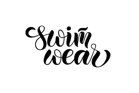 Vector illustration of lettering poster, logotype, text for clothes shop, catalog, collection, ad, special offer, accessories web site, item page. Banner for homepage, email, print, element of designのイラスト素材