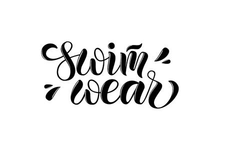 Vector illustration of lettering poster, logotype, text for clothes shop, catalog, collection, ad, special offer, accessories web site, item page. Banner for homepage, email, print, element of designのイラスト素材
