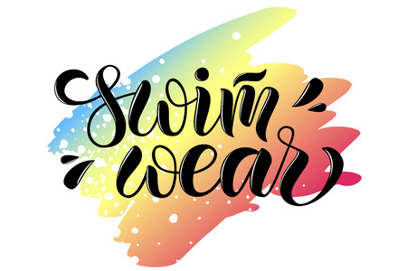 Vector illustration of lettering poster, logotype, text for clothes shop, catalog, collection, ad, special offer, accessories web site, item page. Banner for homepage, email, print, element of designのイラスト素材