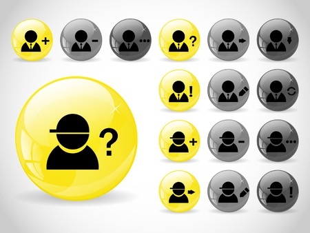 Web buttonsのイラスト素材