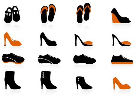 Shoes icons setのイラスト素材