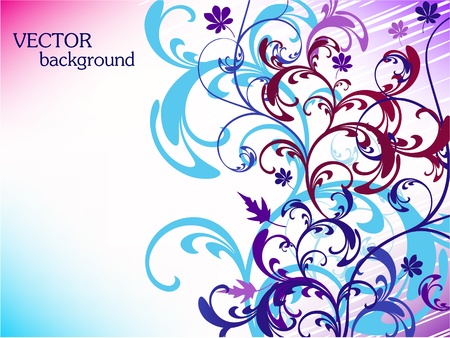 Abstract floral background with place for your textのイラスト素材