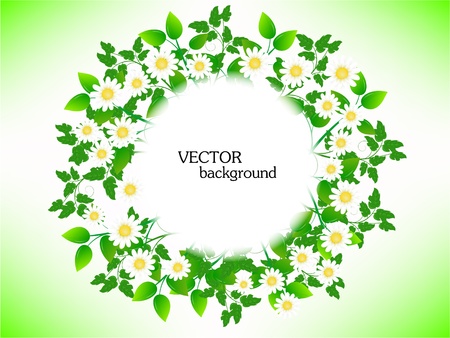 abstract floral background with place for your textのイラスト素材