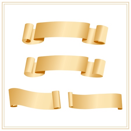 scrolled paperのイラスト素材