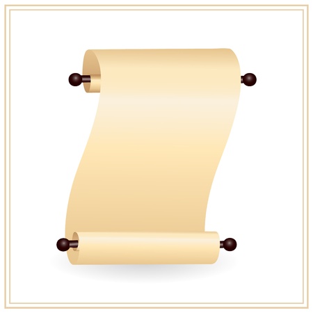 scrolled paper with place for your textのイラスト素材