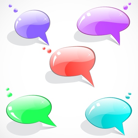 color bubbles for speechのイラスト素材