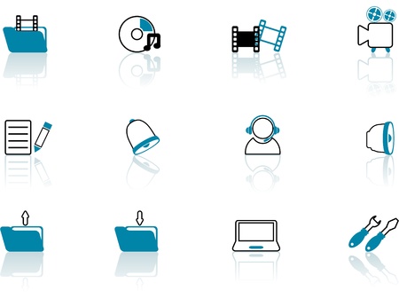 different symbols, contour seriesのイラスト素材