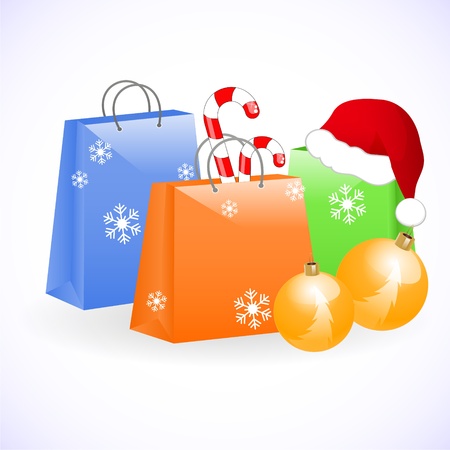 christmas bagsのイラスト素材
